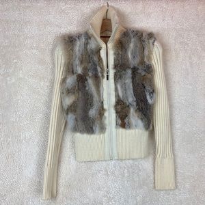 Real fur sweater